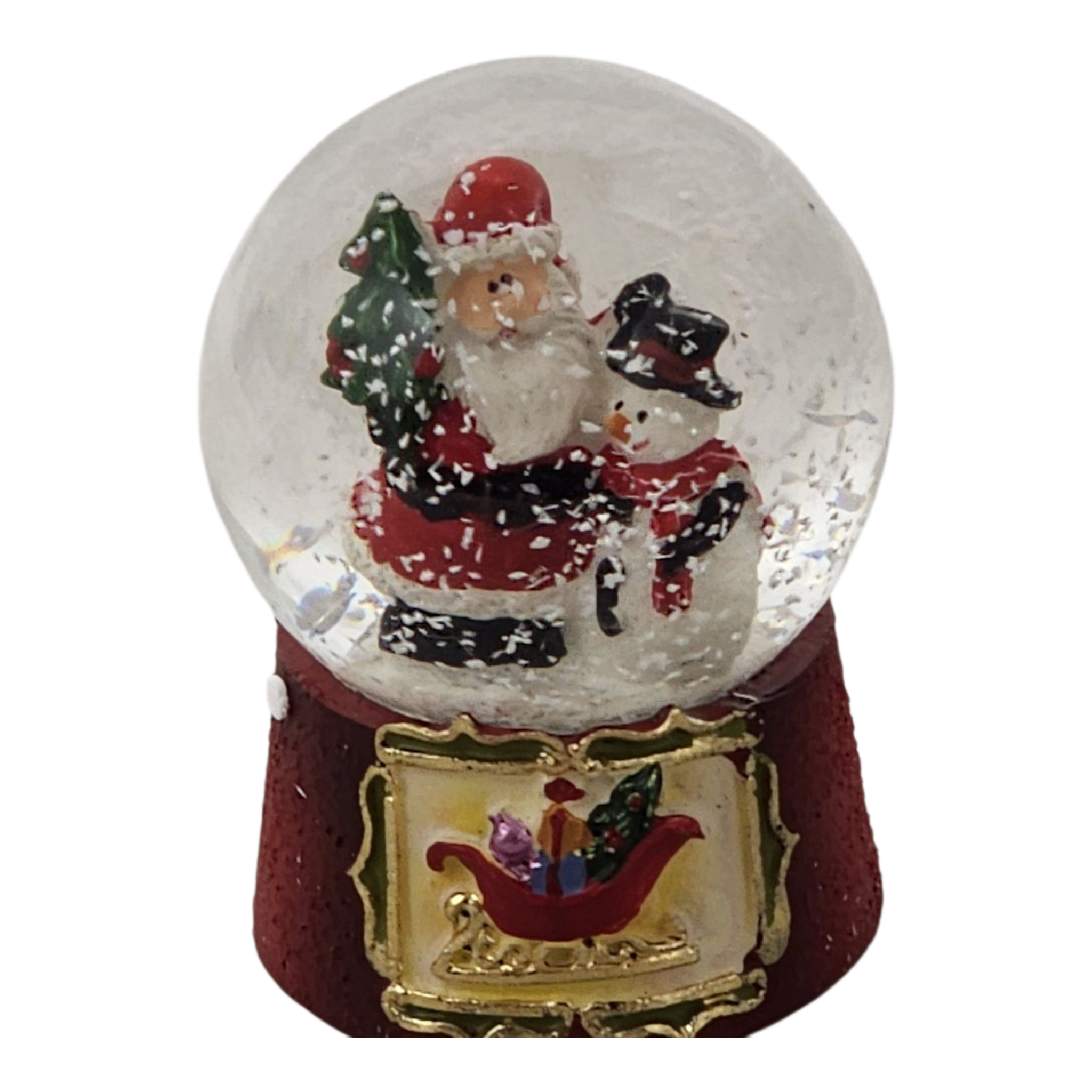 Charming Santa and Snowman 45mm Water Globe