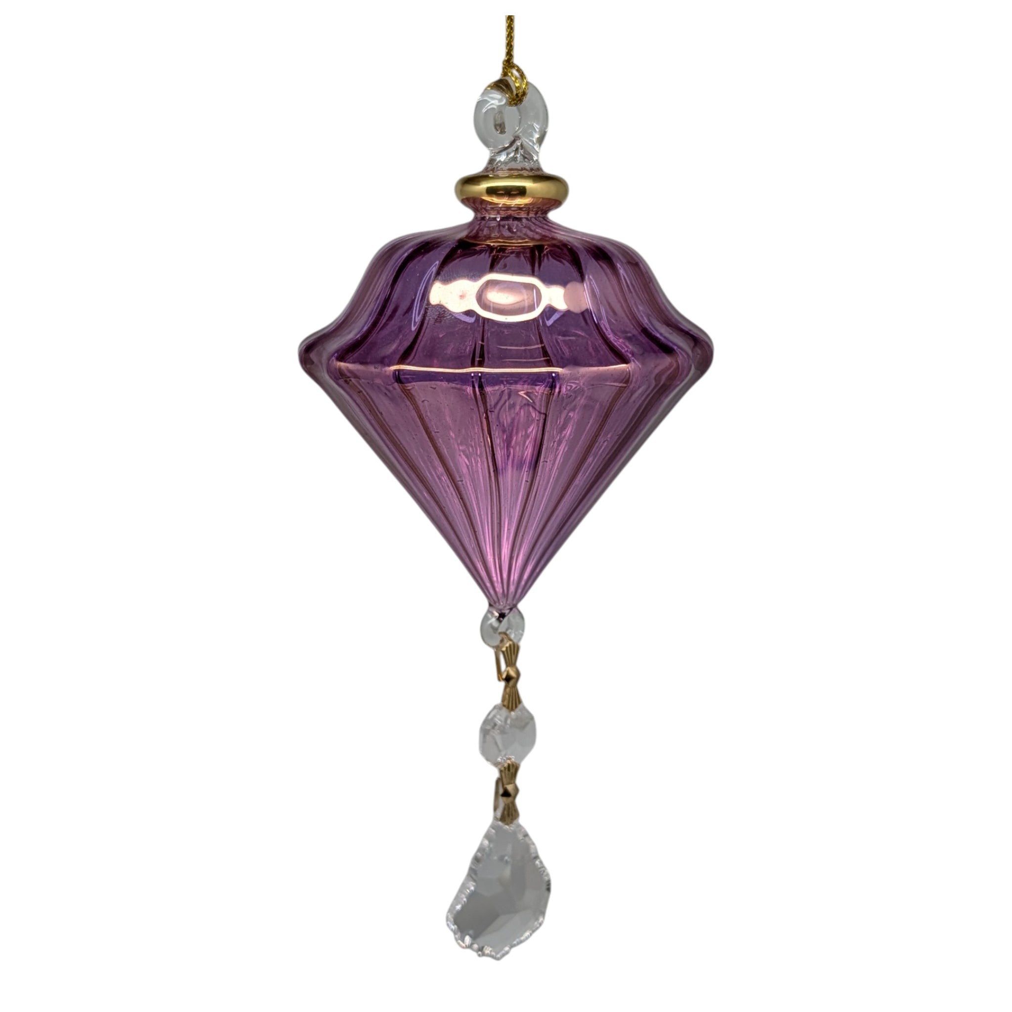Amethyst Chandelier Drop Ornament