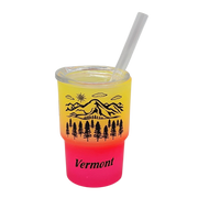 Vermont Green Mountains Glass 2oz Shooter - Sunset Breeze