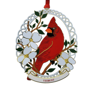 Northern Cardinal Collectible Brass Ornament