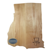 Vermont Artisan  Shape Of Rhode Island  Cutting Board