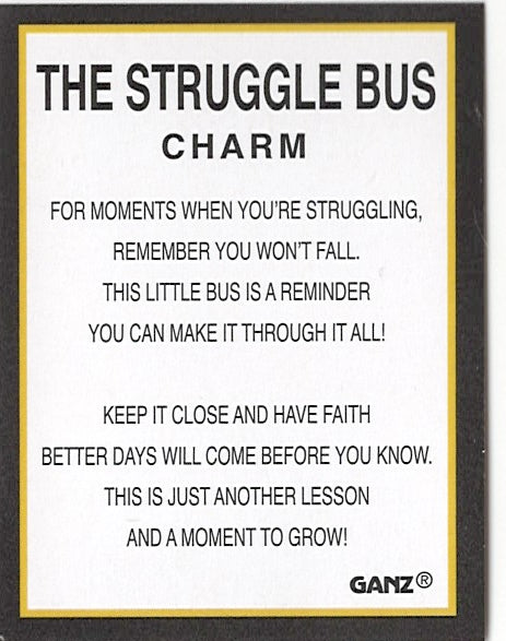 Struggle Bus Charm - A Reminder of Perseverance