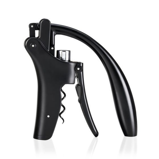 Wine Bottle Opener - Black Lever Corkscrew by True by Homeportonline