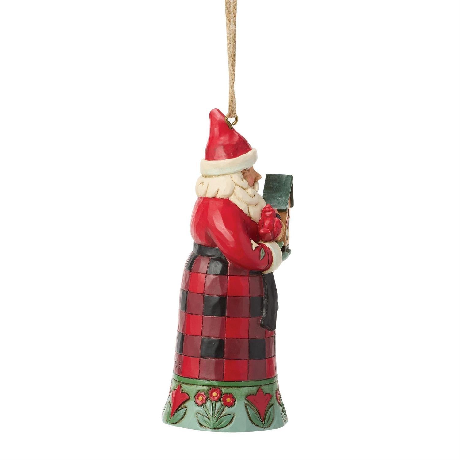 Highland Glen Santa Cardinal Ornament