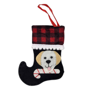 Doggie Mini Stocking Ornament - Lab