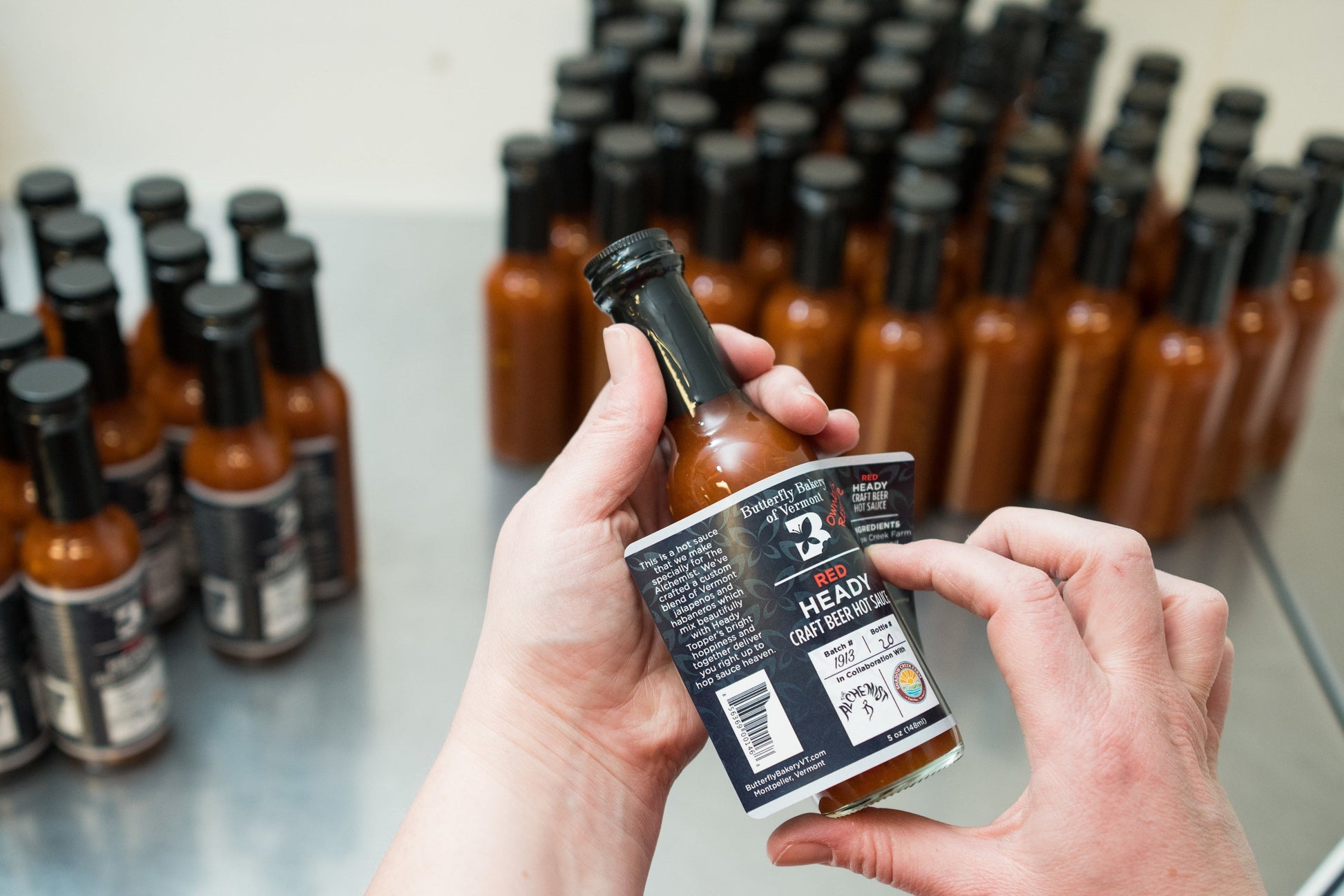 Red Heady Craft Beer Hot Sauce by Butterfly Bakery of Vermont