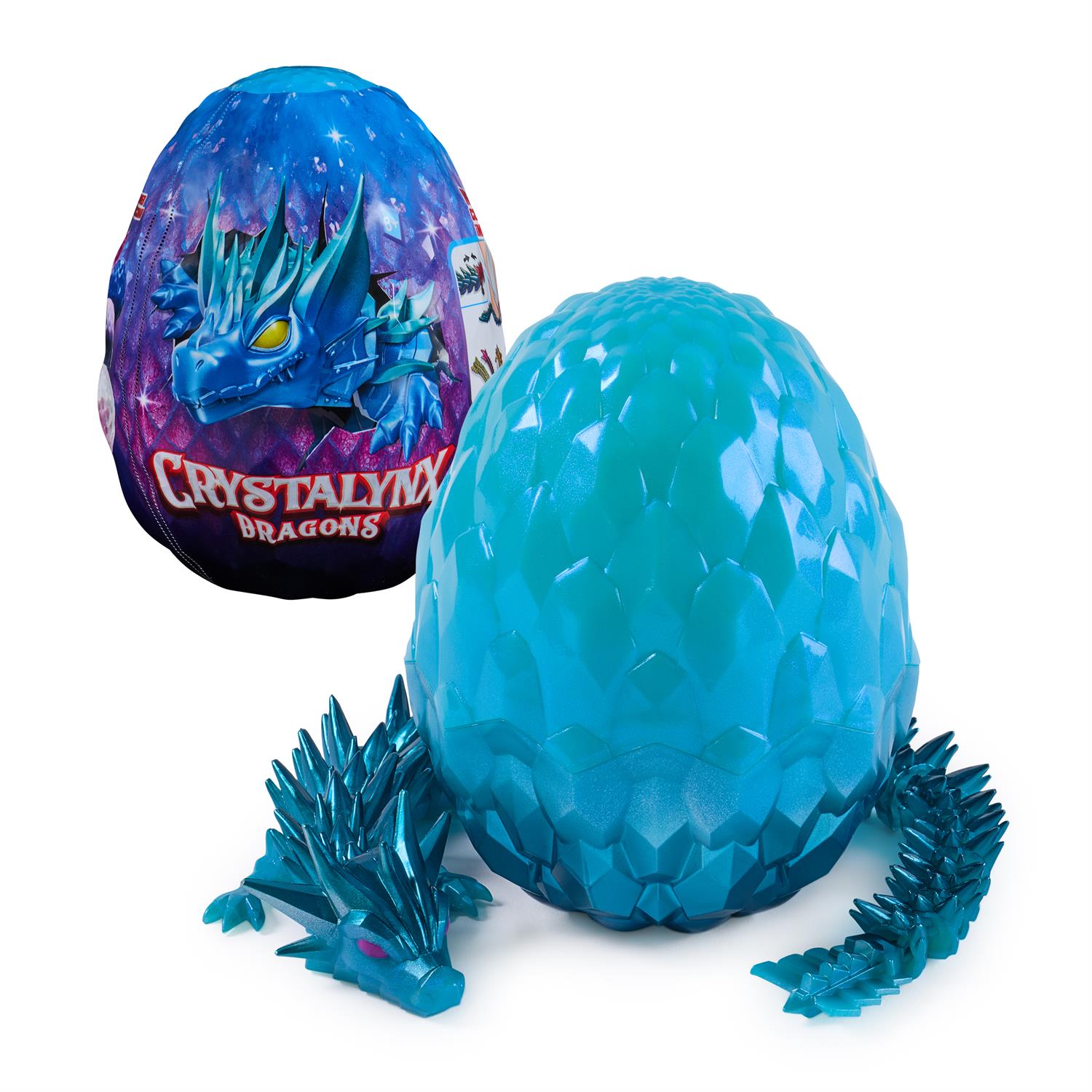 CrystaLynx Dragons 12.5-inch Articulated Collectible Surprise Egg