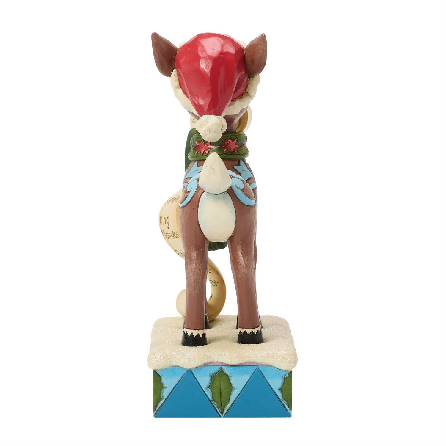 Rudolph with List in Mouth Figurine