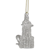 Spunglass Ornament - Clear Candlestick