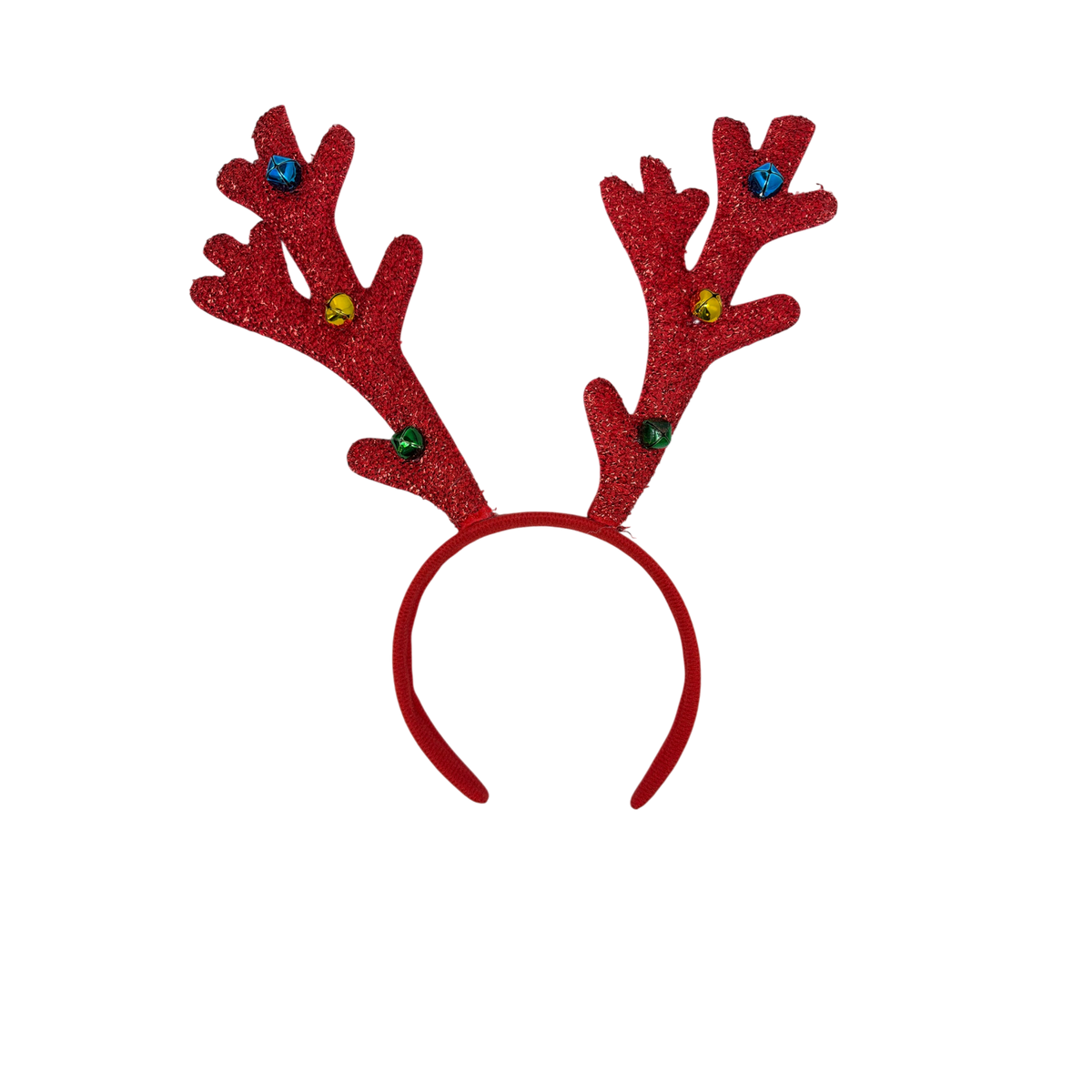 Red Glitzy Antler with Bells