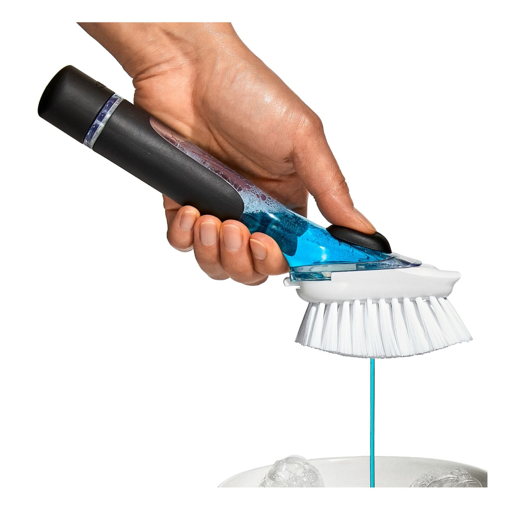 Soap Dispensing Dish Scrub Brush by Homeportonline