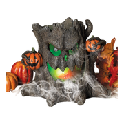 Lighted Smoking Haunted Stump - 12.5 Inch