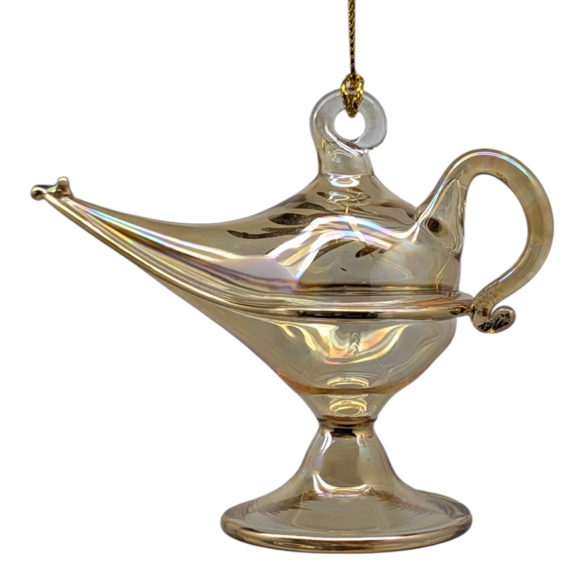 Golden Wishes Magic Lamp Ornament