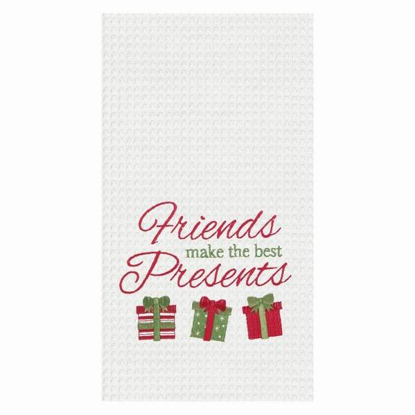 Friends Make The Best Presents Waffle Towel