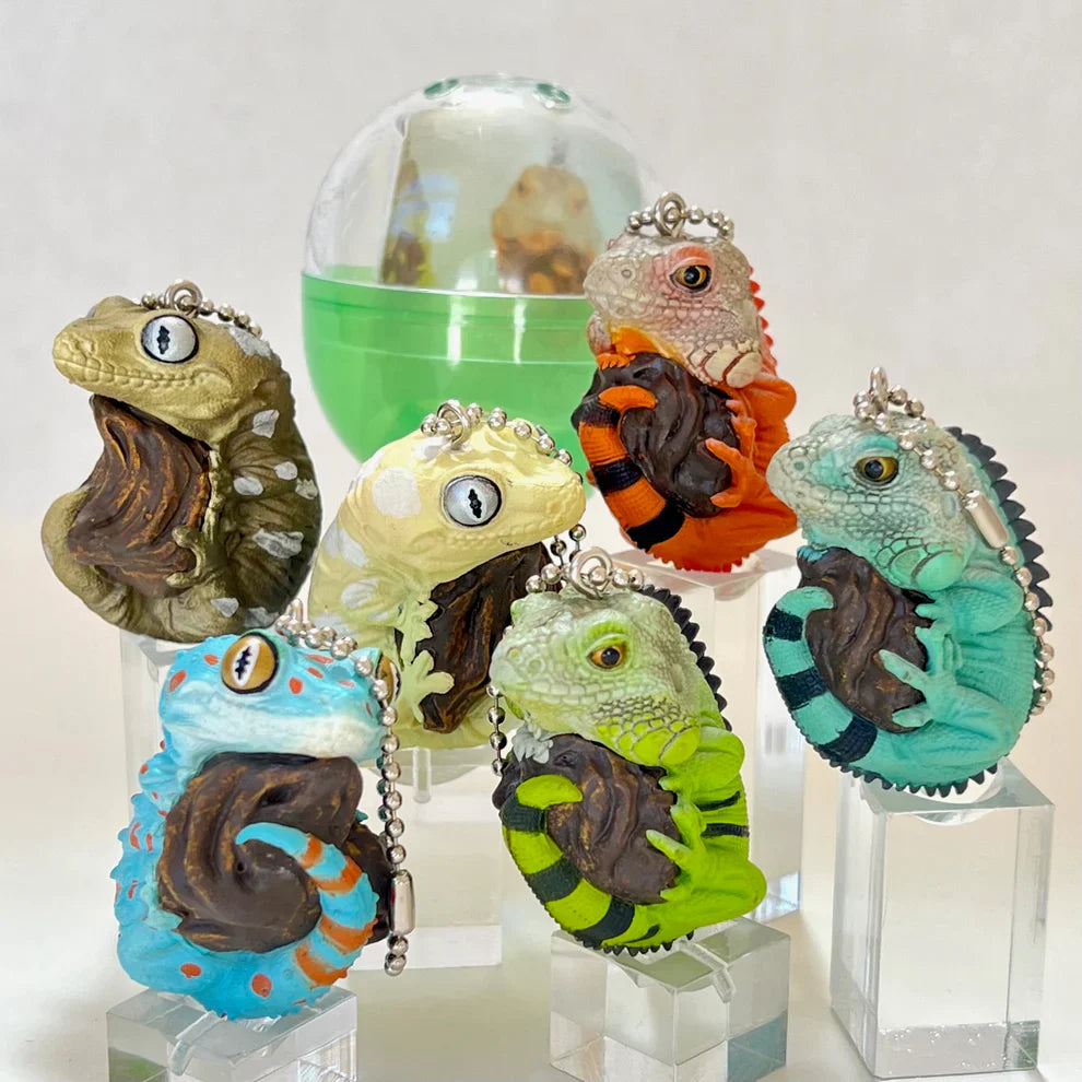 Gashapon Capsule For All Ages Iguana & Gecko Charm (Sold As An Individual Capsule) by Homeportonline