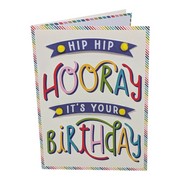 Hip Hip Hooray - Birthday Card