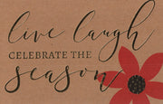 Petite & Natural 18 Card Boxed Set -Live Laugh Celebrate The Season