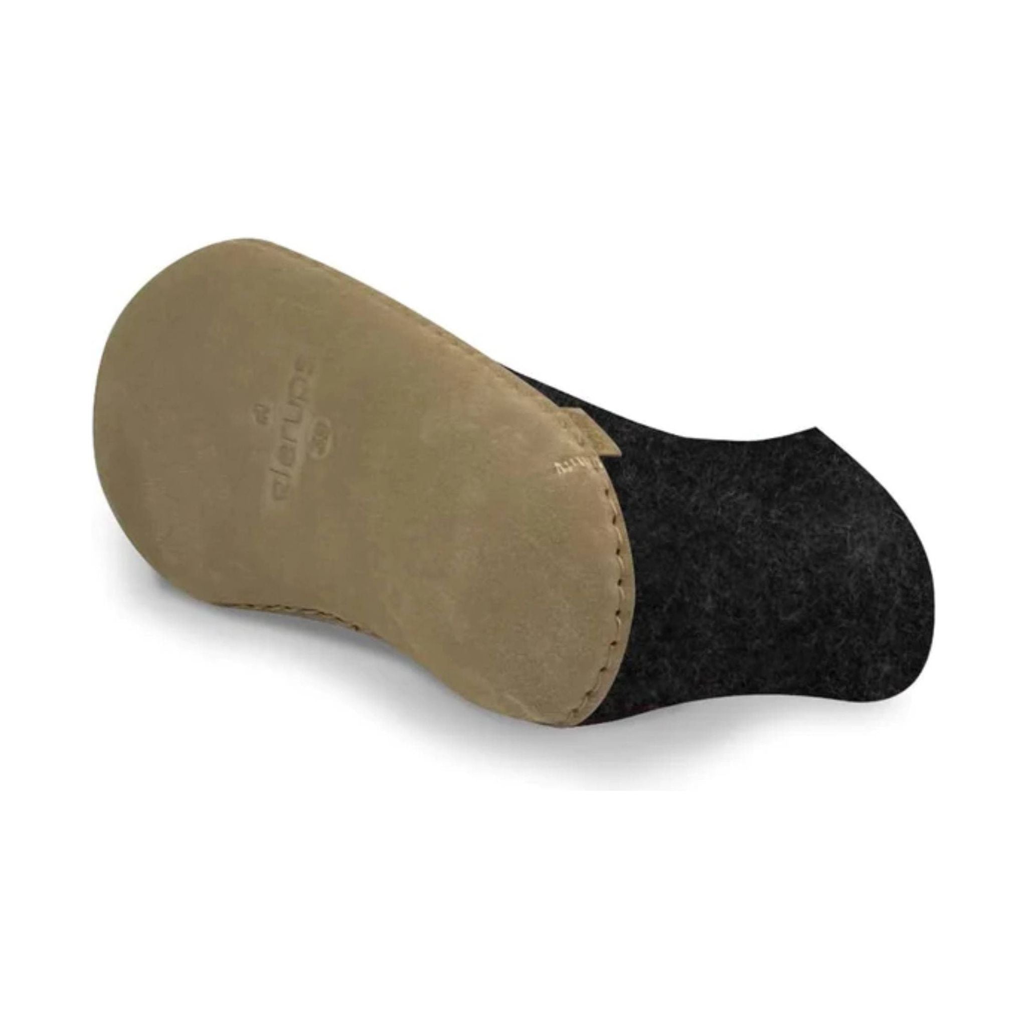 Glerups Boot With Leather Sole Slipper - Charcoal by Lenny's Shoe & Apparel