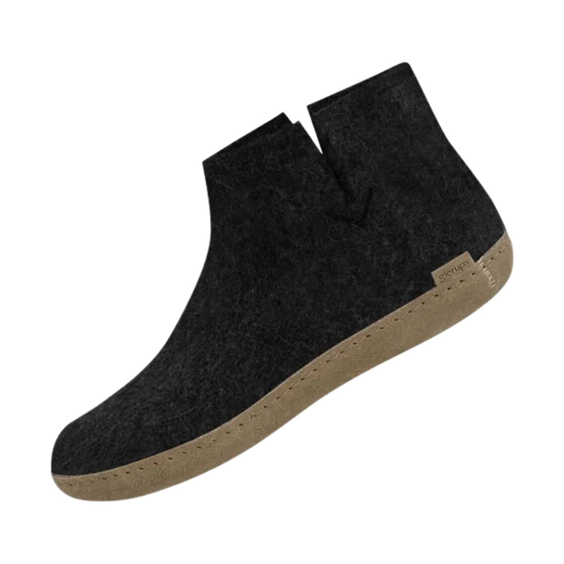 Glerups Boot With Leather Sole Slipper - Charcoal by Lenny's Shoe & Apparel