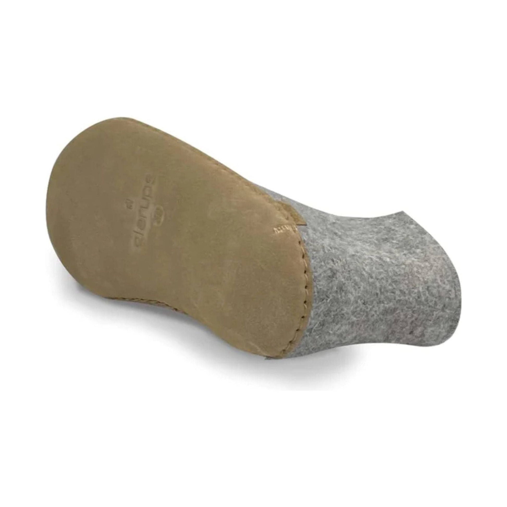 Glerups Boot With Leather Sole Slipper - Grey Suede by Lenny's Shoe & Apparel