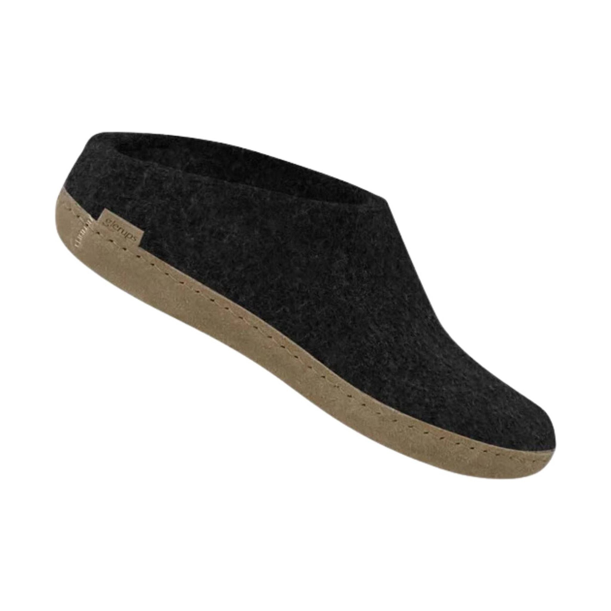 Glerups Slip On With Leather Sole Slipper - Charcoal by Lenny's Shoe & Apparel