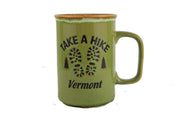 Take a Hike - Vermont - Drip Glaze Mug - Green