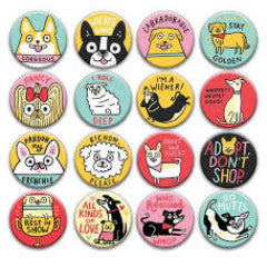 Button Box - Best in Show Gemma Correll Assorted (Sold Individually) by Homeportonline