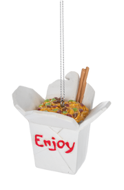 Asian Delight Food Ornament - Takeout Box