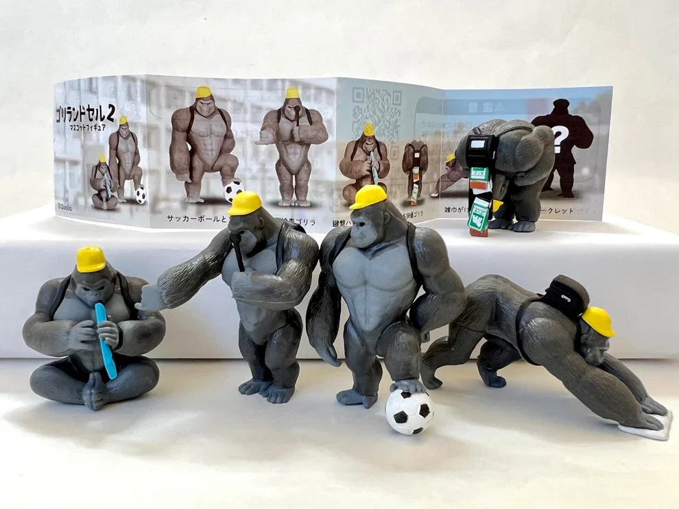 Gashapon Capsule Teen & Up Macho Gorilla Student (Sold As An Individual Capsule) by Homeportonline