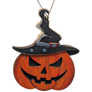 The Grand Jack-O'-Lantern Wooden Ornament