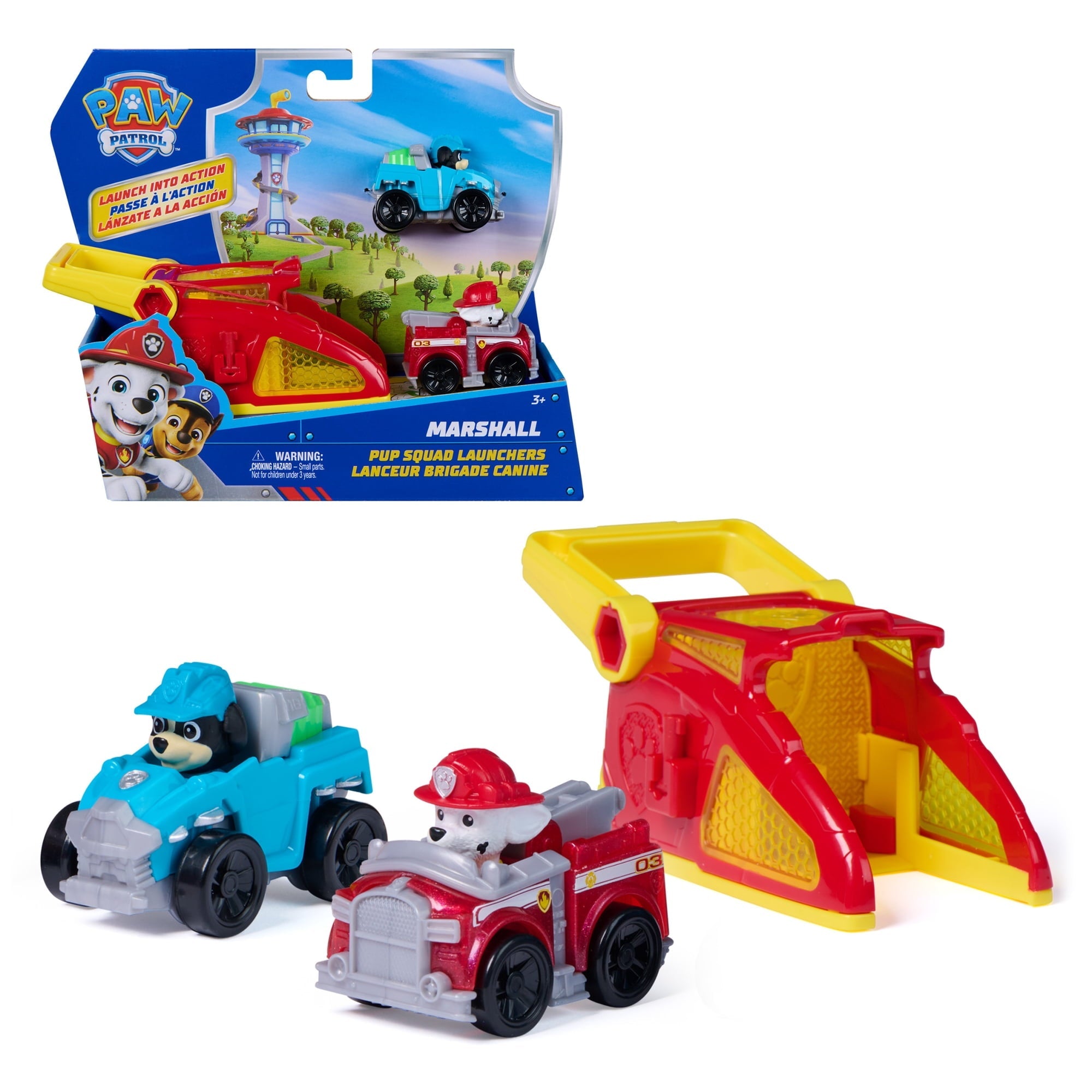 PAW Patrol Marshall Pup Squad Launcher with Rex Racer