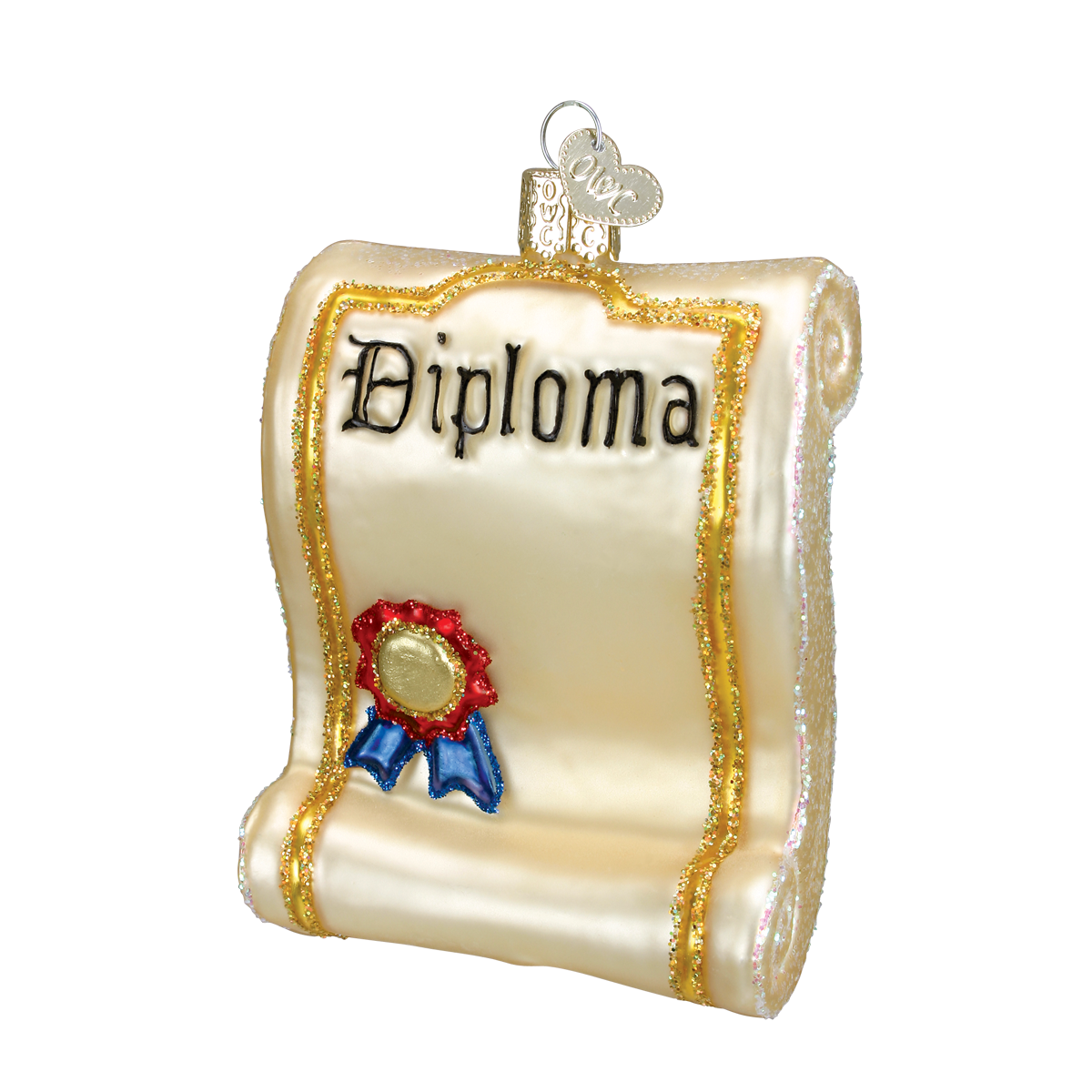 Diploma Glass Ornament