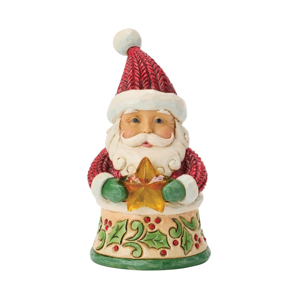 Santa Holding Star Mini Figurine