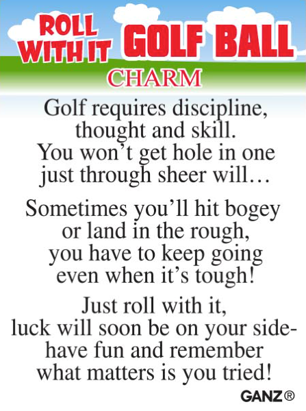 Golf Ball Charm - A Symbol of Perseverance and Fun