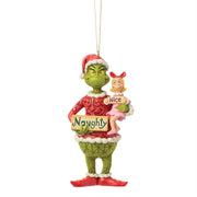 Grinch and Cindy Lou with Sign Ornament
