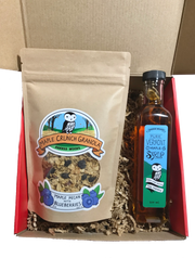 Maple Gift Box with 250ml Bottle of Maple Syrup and an 8 oz Bag of Maple Crunch Granola by Barred Woods Maple