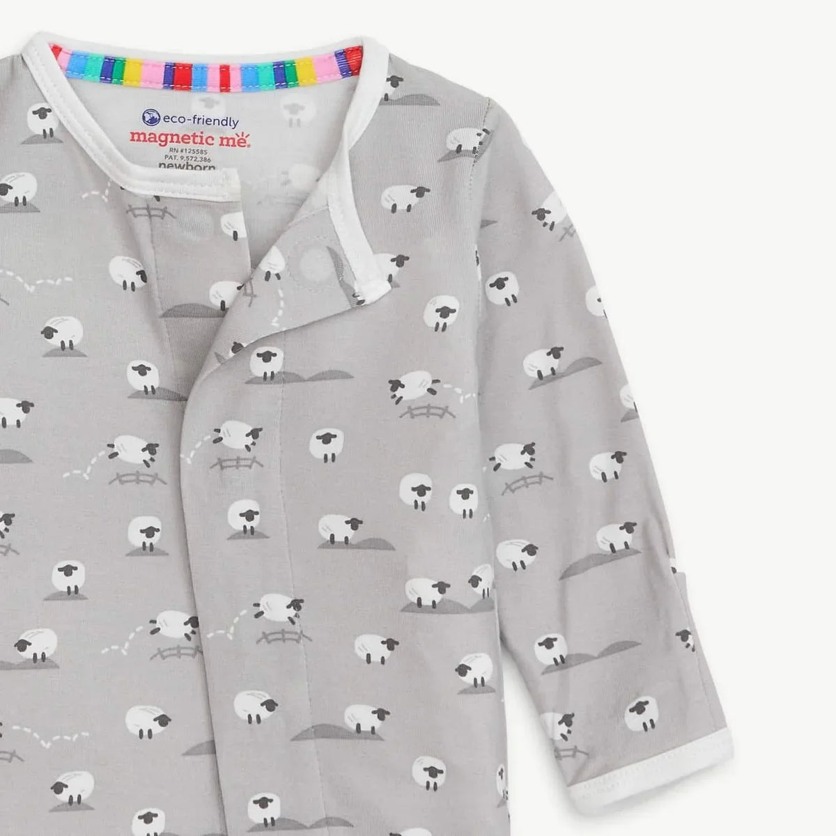 Magnetic Me Modal Footie | Baa Baa Gray