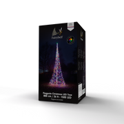Fairybell 25 Foot Flagpole Tree - 1500 LED Multi Color
