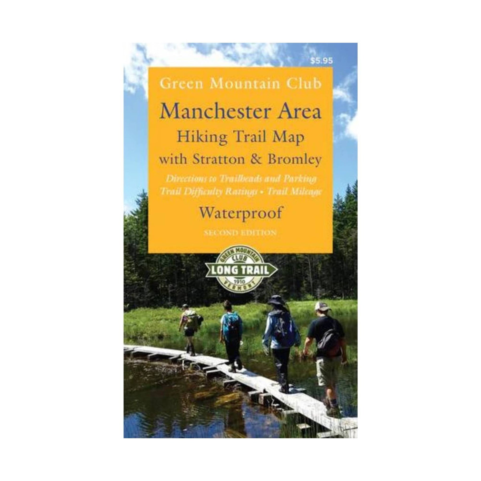 Green Mountain Club Manchester Area Hiking Map With Stratton and Bromley by Lenny's Shoe & Apparel
