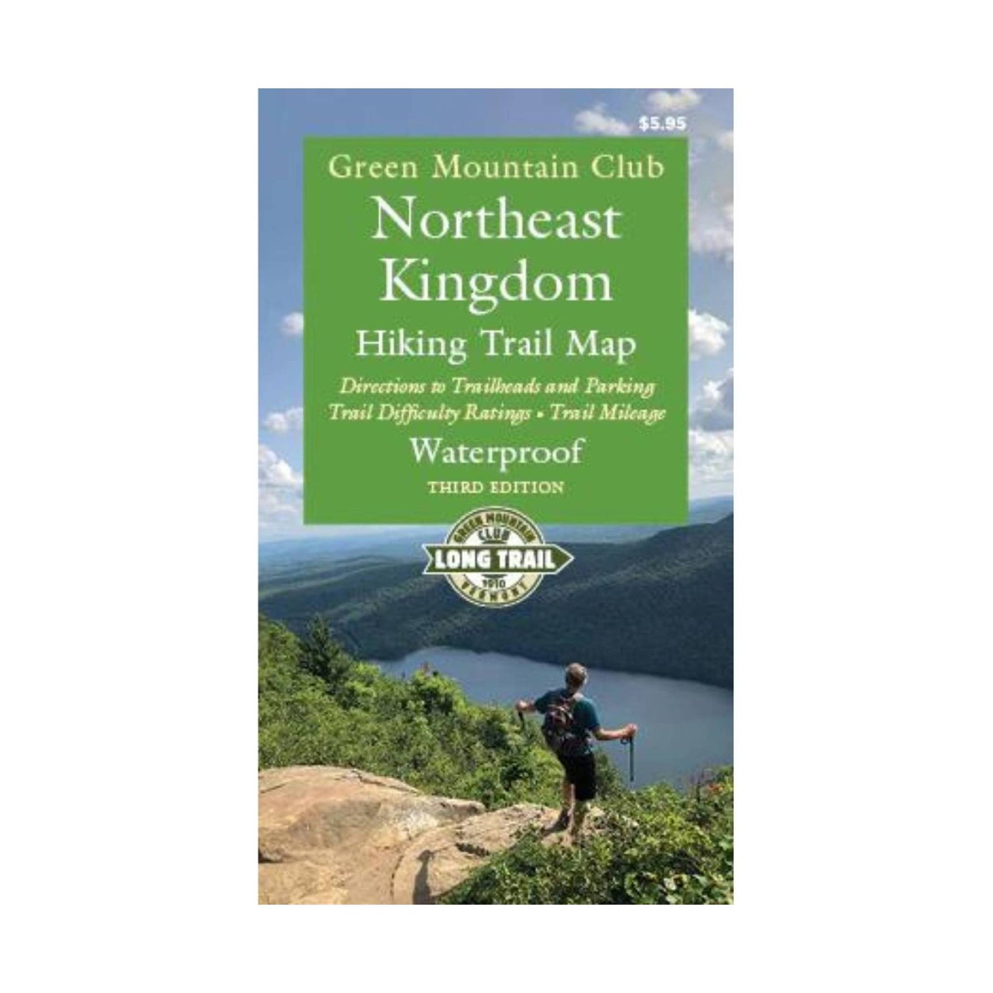 Green Mountain Club Northeast Kingdom Hiking Trail Map Waterproof 3rd Edition by Lenny's Shoe & Apparel