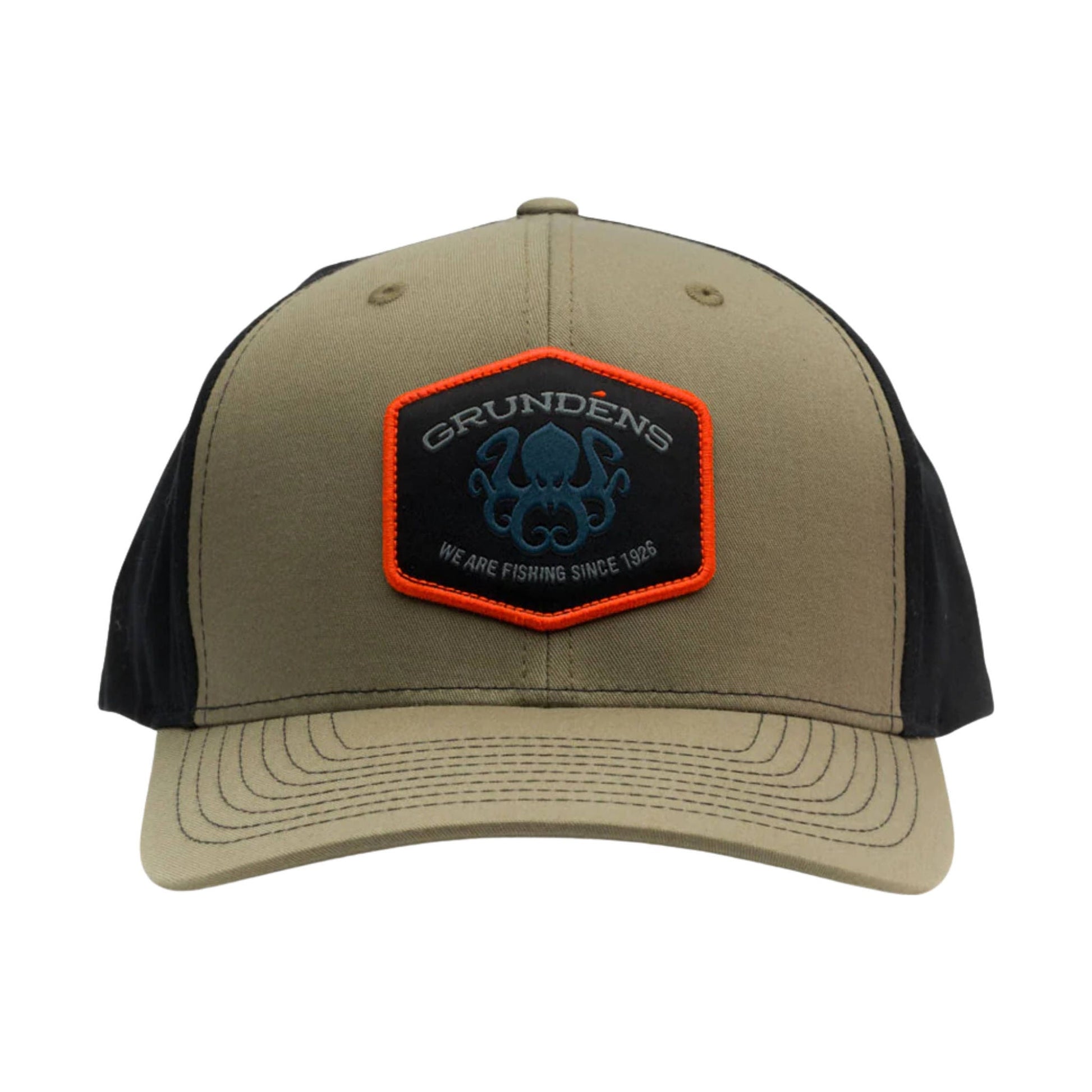 Grundens Kracken Trucker 312 Hat - Loden/Black by Lenny's Shoe & Apparel