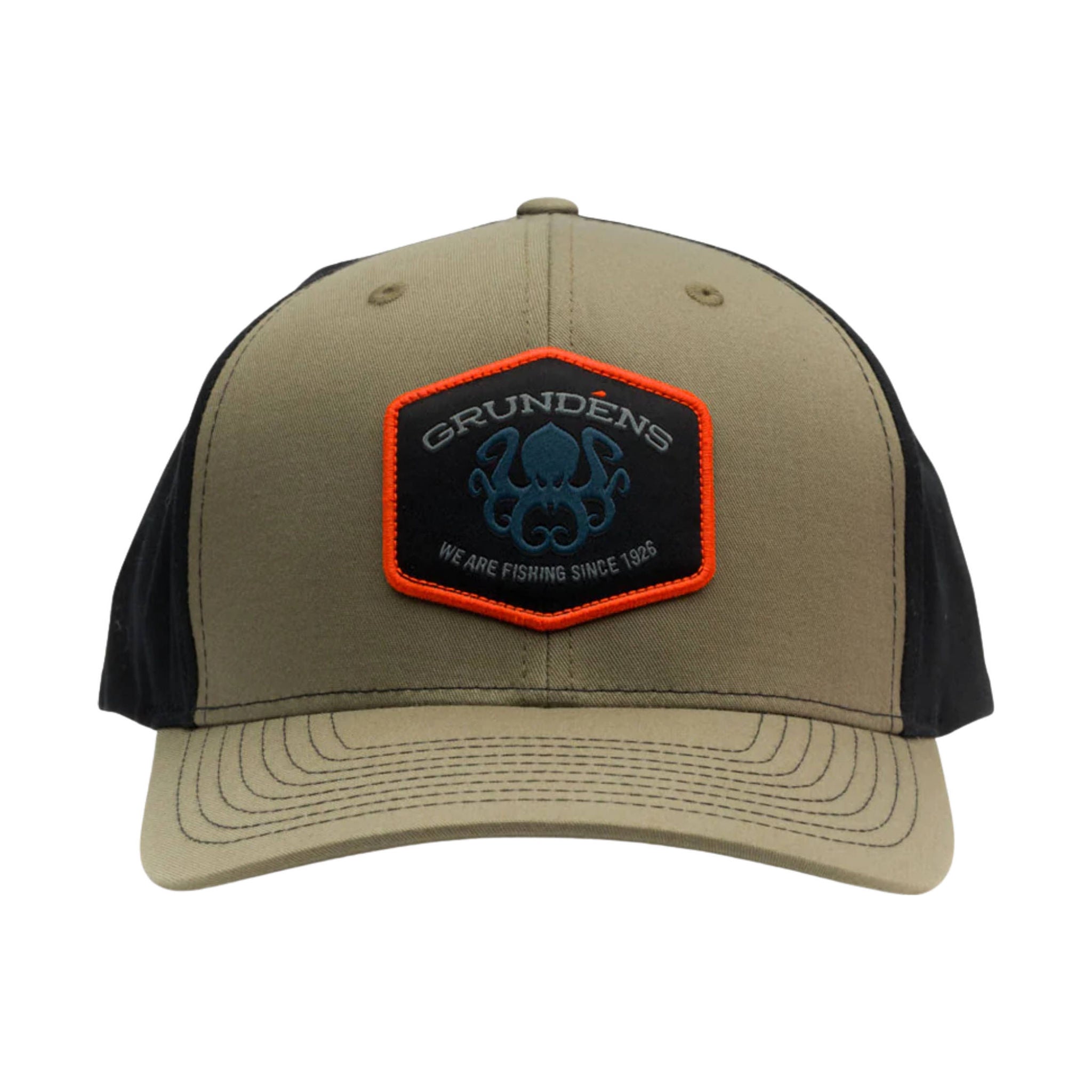Grundens Kracken Trucker 312 Hat - Loden/Black by Lenny's Shoe & Apparel