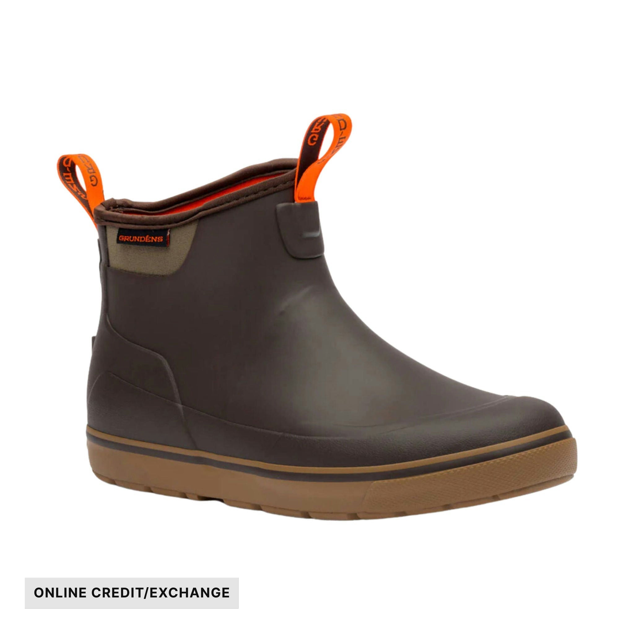 Grundens Men's Deck Boss Ankle Boot - Dark Brown