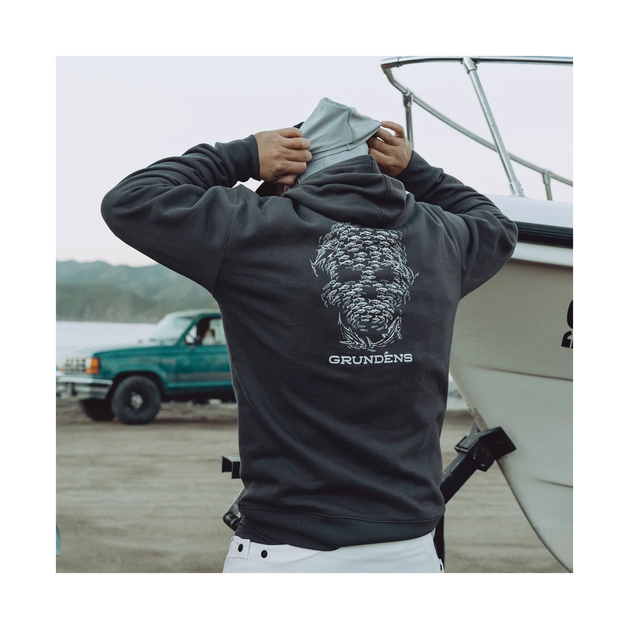 Grundens Men's Bait Ball Hoodie - Anchor by Lenny's Shoe & Apparel