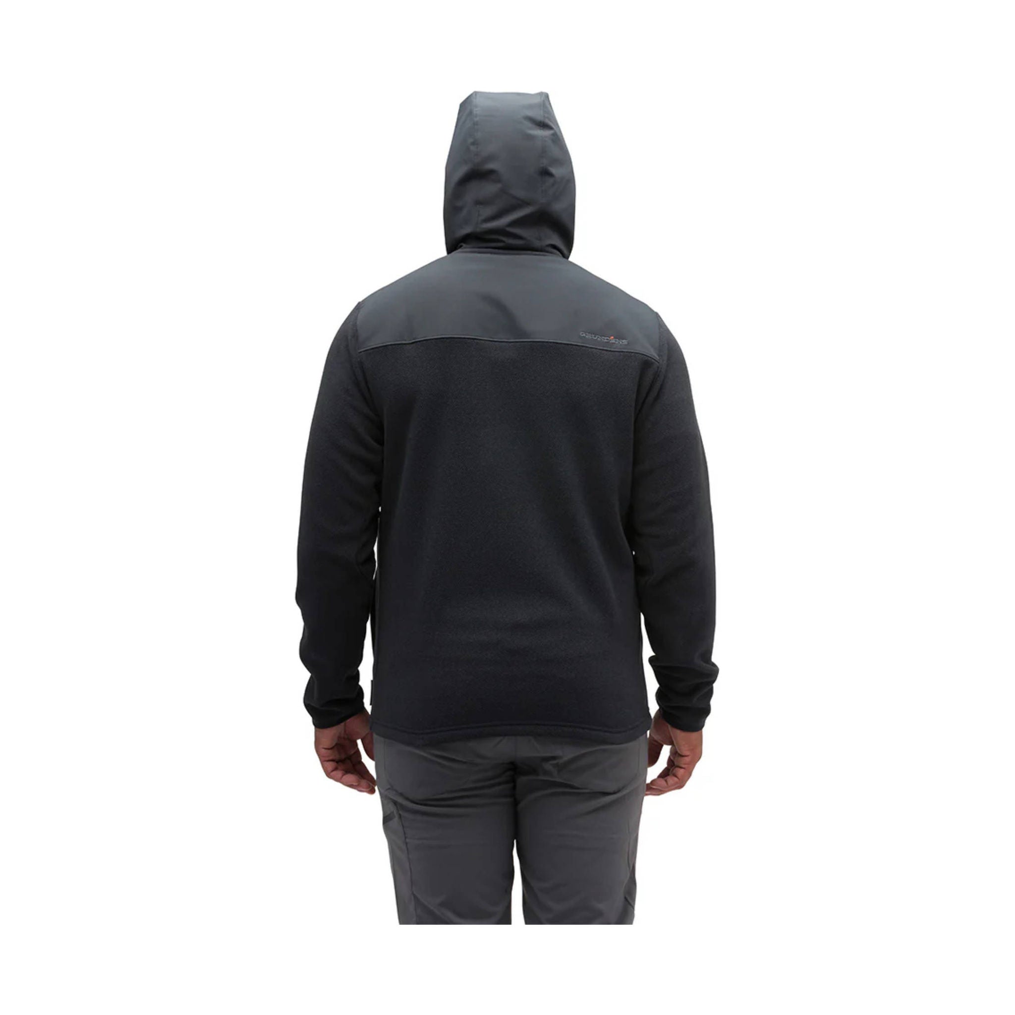 Grundens Men's Bering Fleece Pro Full Zip Hoodie - Black by Lenny's Shoe & Apparel