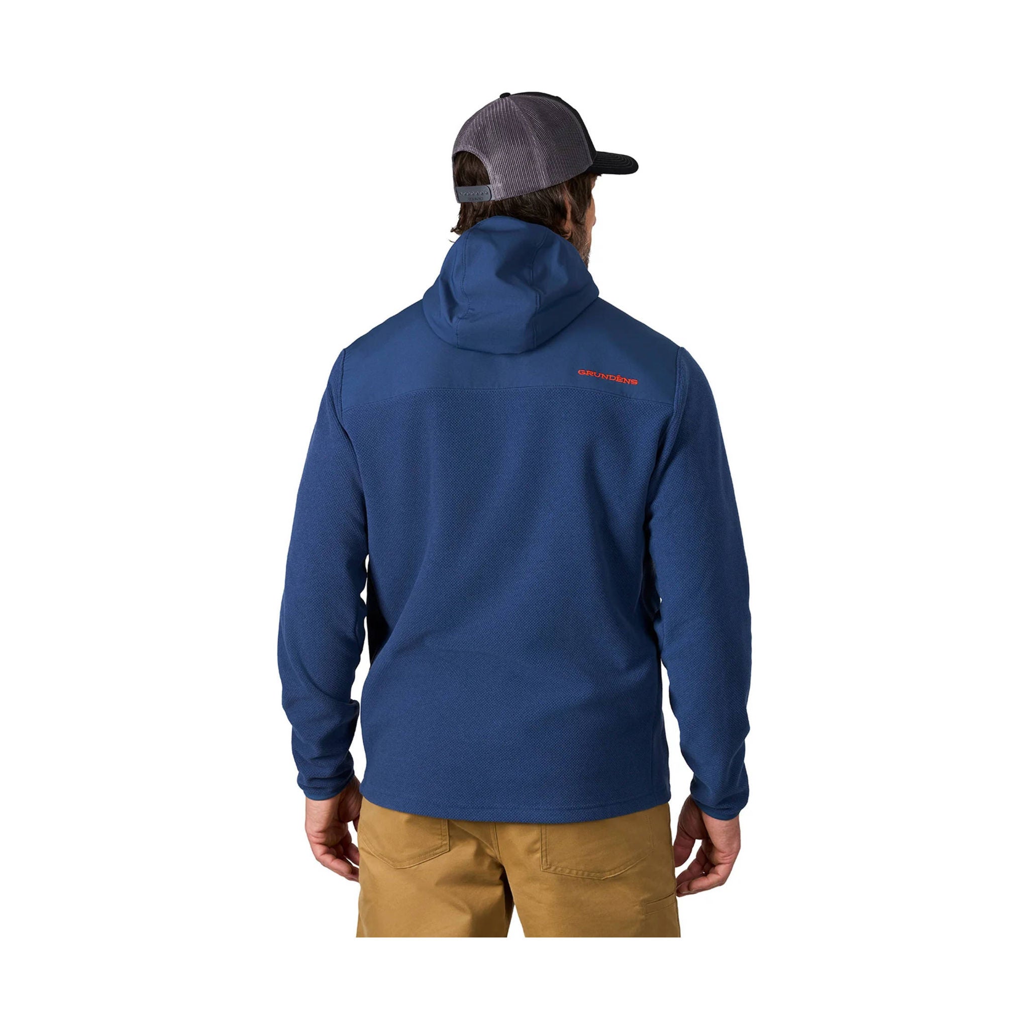 Grundens Men's Bering Fleece Pro Full Zip Hoodie - Blue Abyss by Lenny's Shoe & Apparel