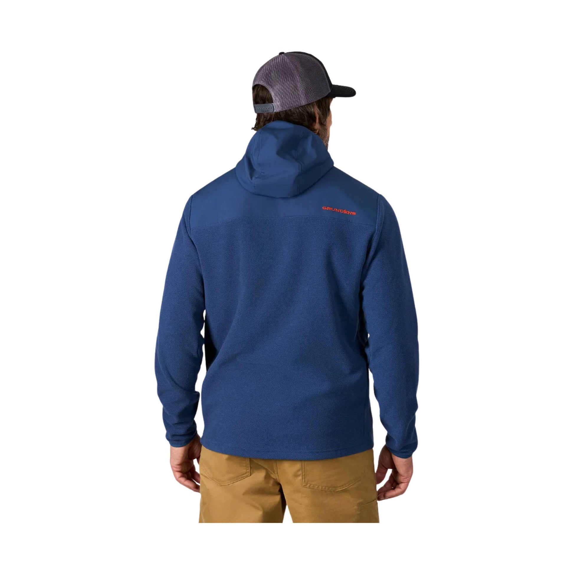 Grundens Men's Bering Fleece Pro Full Zip Hoodie - Blue Abyss by Lenny's Shoe & Apparel
