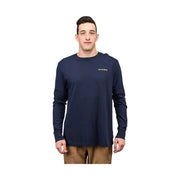 Grundens Men's Commercial Boat Long Sleeve T Shirt - Dark Navy by Lenny's Shoe & Apparel