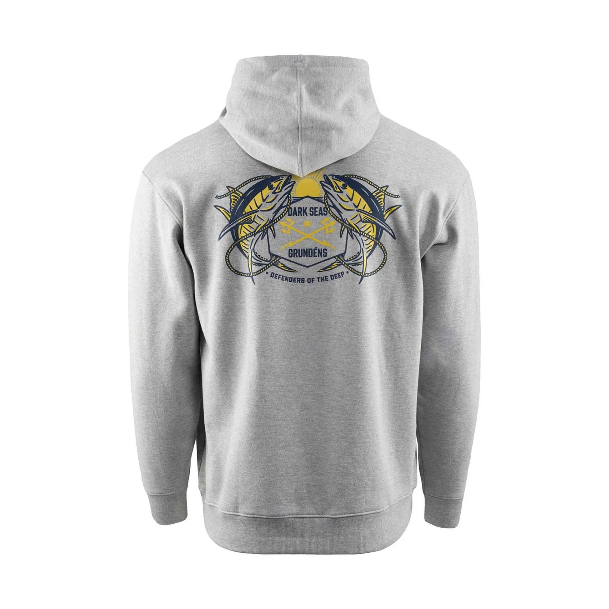 Grundens Men's Dark Seas X Grundens Daybreak Hoodie - ATHLETIC HEATHER by Lenny's Shoe & Apparel