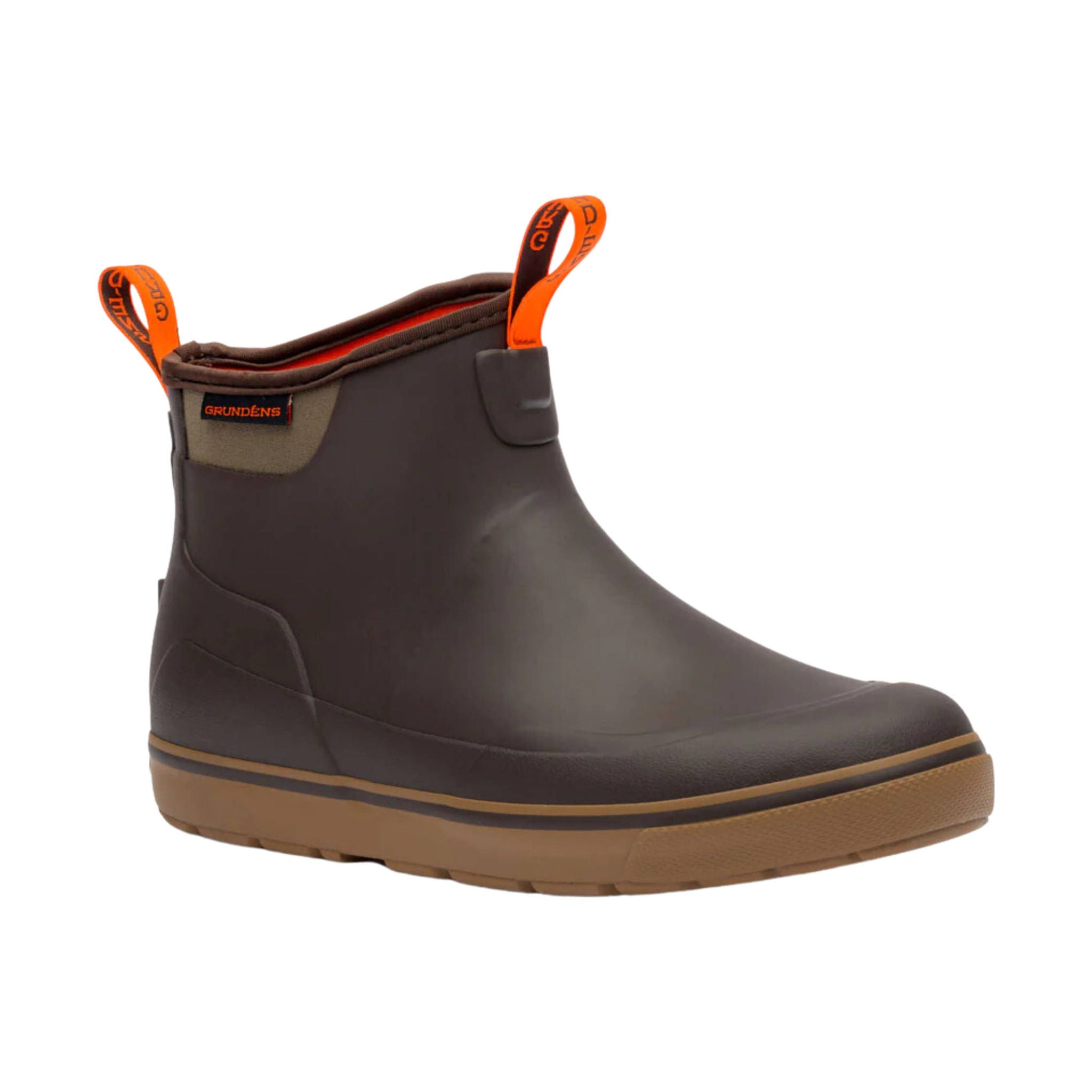 Grundens Men's Deck Boss Ankle Boot - Dark Brown by Lenny's Shoe & Apparel